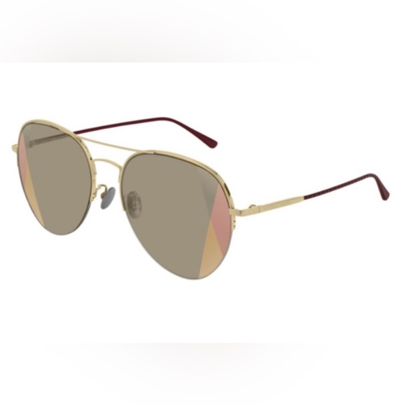 Authentic Bottega Veneta 58mm AviatorSunglasses
